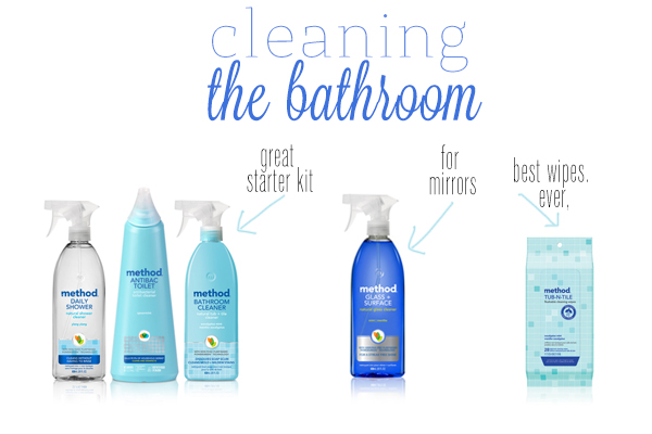 cleaning products: bathroom edition | with a ch