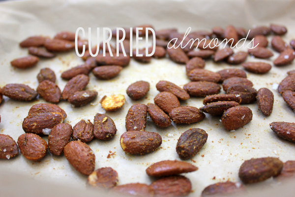 curried almonds | https://www.withach.com